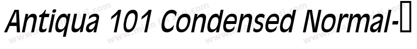 Antiqua 101 Condensed Normal字体转换